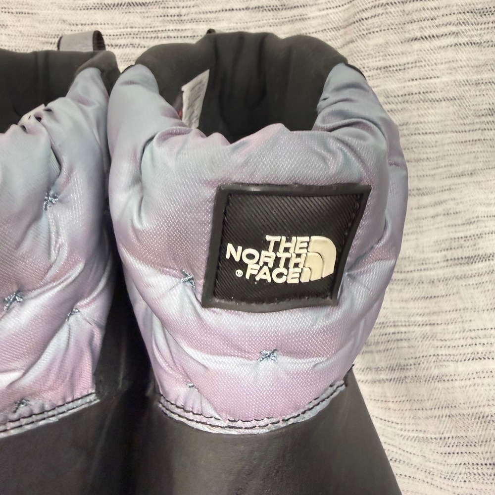 The North Face Yukiona Pull On Ankle Boots 9.5 Quilted Winter Waterproof Lined - Picture 3 of 7